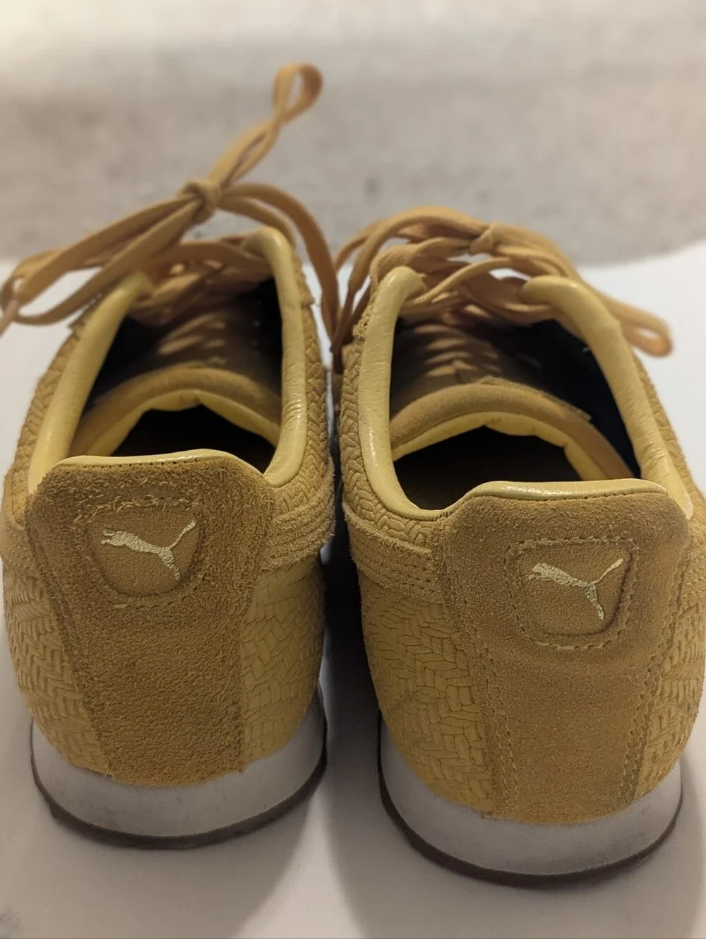 PUMA Woven Mustard Yellow Casual Sneakers